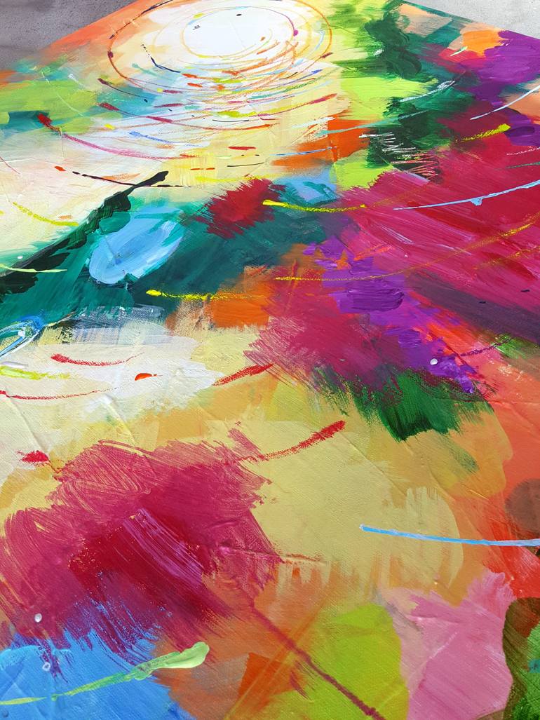 Original Abstract Landscape Painting by Heather W Ernst