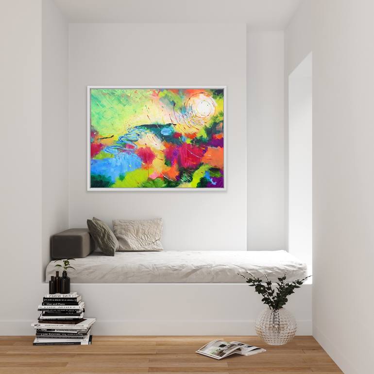 Original Abstract Landscape Painting by Heather W Ernst