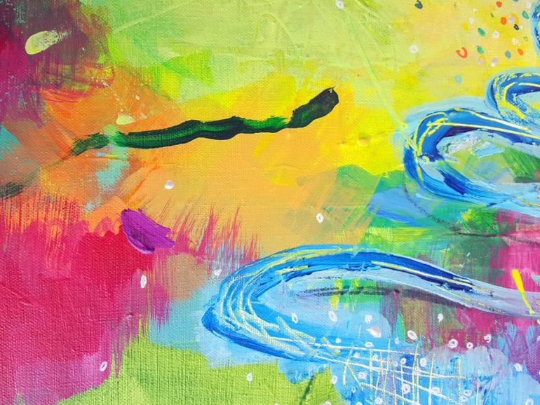Original Abstract Landscape Painting by Heather W Ernst