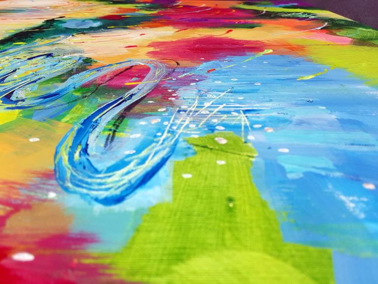 Original Abstract Landscape Painting by Heather W Ernst