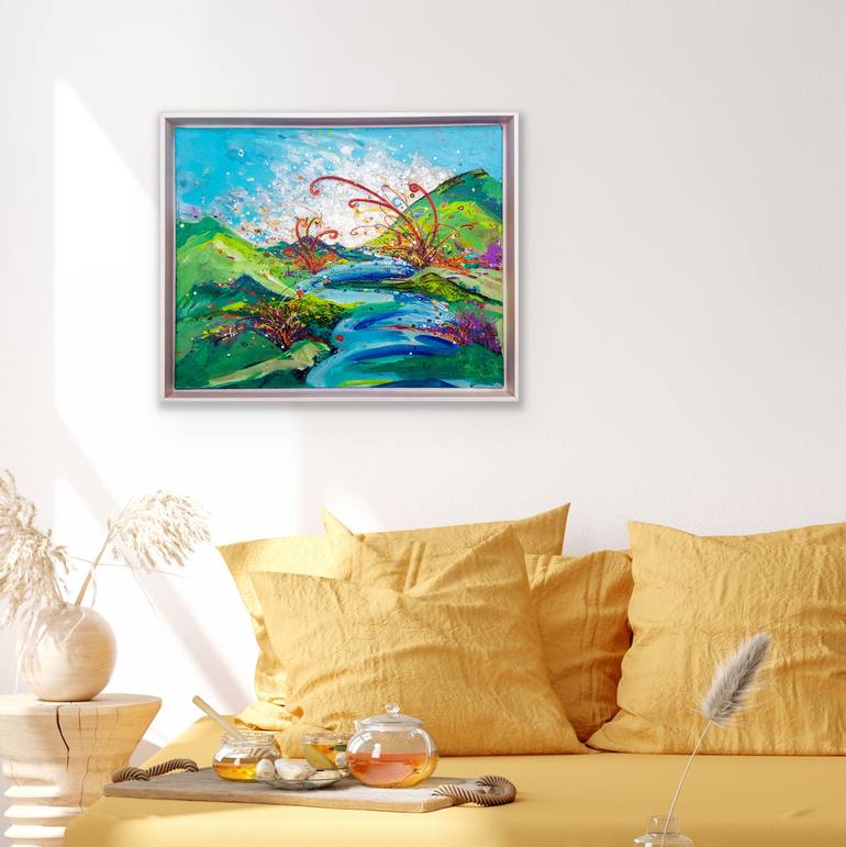 Original Expressionism Landscape Painting by Heather W Ernst