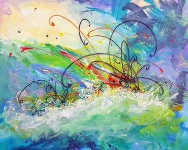 Original Abstract Landscape Paintings by Heather W Ernst
