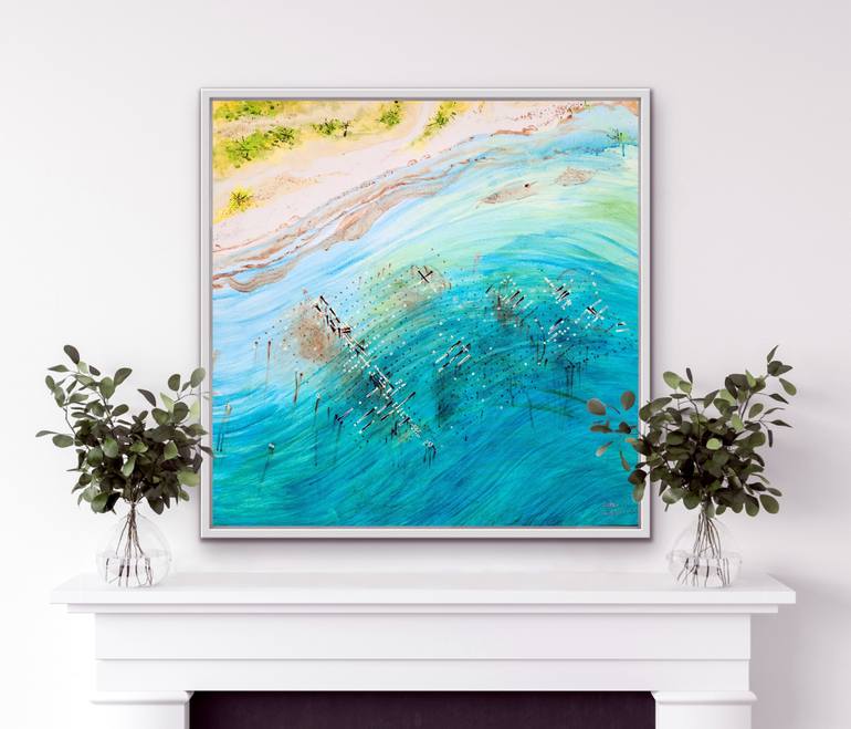 Original Abstract Landscape Painting by Heather W Ernst