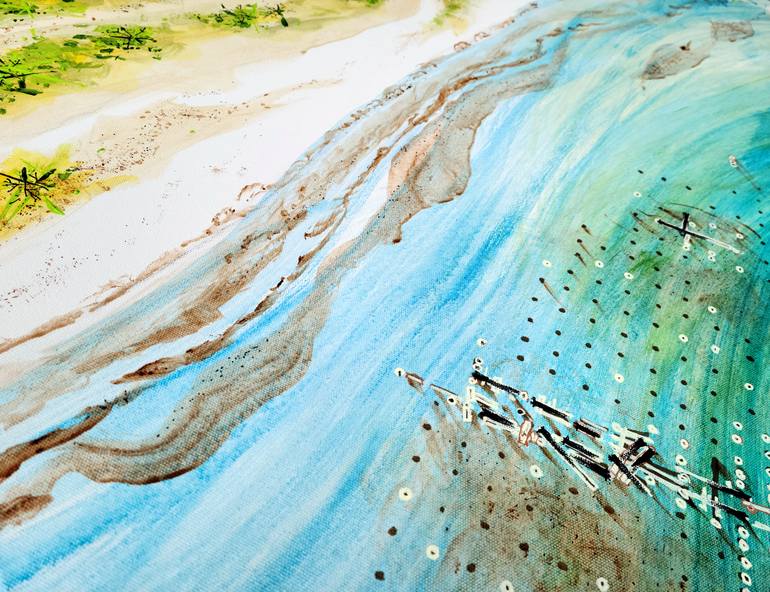 Original Abstract Landscape Painting by Heather W Ernst