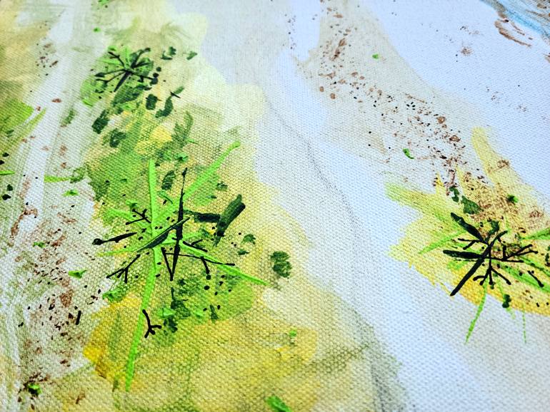 Original Abstract Landscape Painting by Heather W Ernst