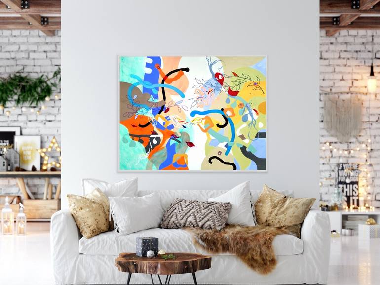 Original Abstract Painting by Heather W Ernst