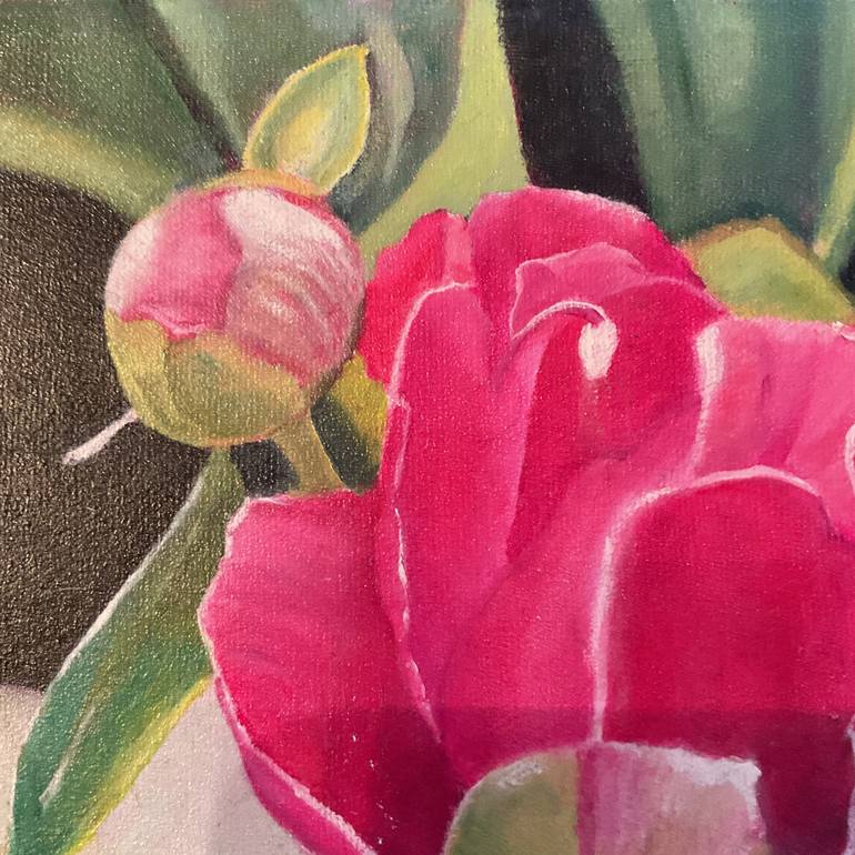 Original Realism Floral Painting by Christiane Kingsley