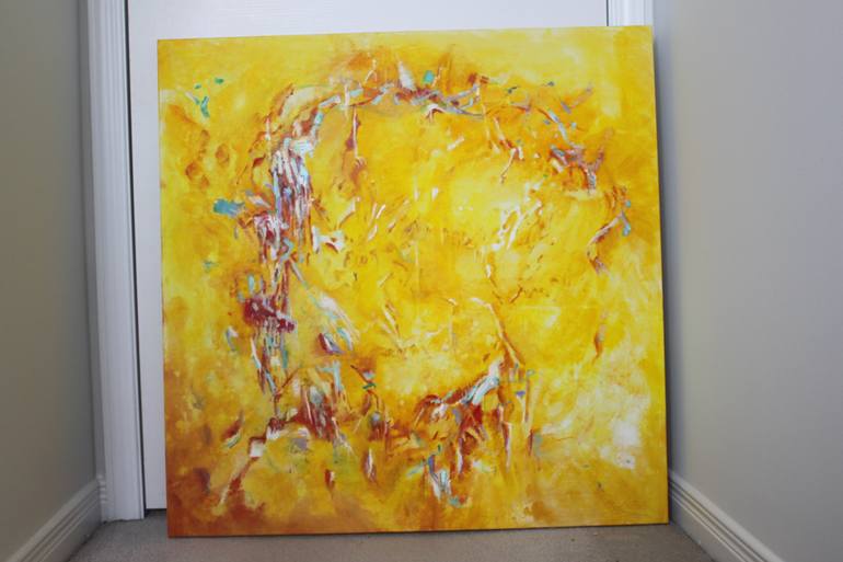 Original Fine Art Abstract Painting by Christiane Kingsley