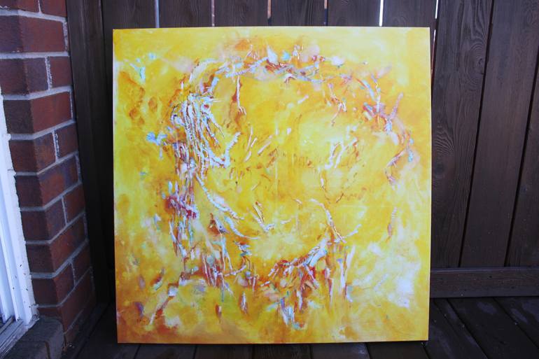 Original Fine Art Abstract Painting by Christiane Kingsley