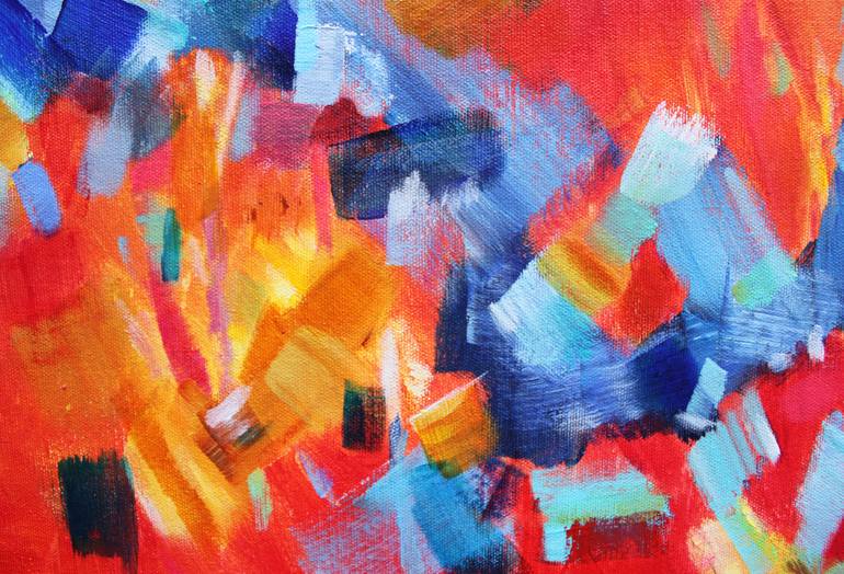 Original Abstract Expressionism Abstract Painting by Christiane Kingsley