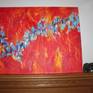 Dynamic modern abstract painting.. Colors that fit with almost any interior. Layers of paint create depth to this painting. From a distance, it creates a strong impact. As you get closer, you discover more and more subtleties to it. A painting to keep on discovering. 
It has been varnished to protect it from sun and dust. It is wired and ready to hang. The 1.5 deep edges are painted black and the painting does not need any framing. Just hand, enjoy and reap your visitors' compliments.