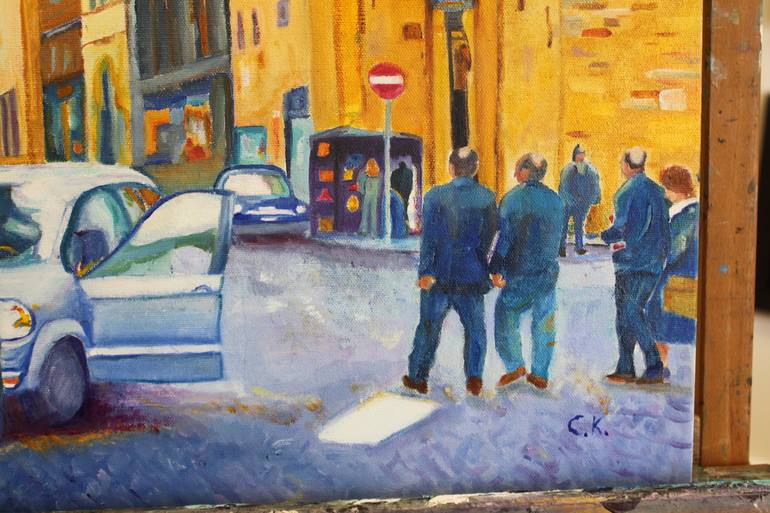 Original Fine Art Cities Painting by Christiane Kingsley