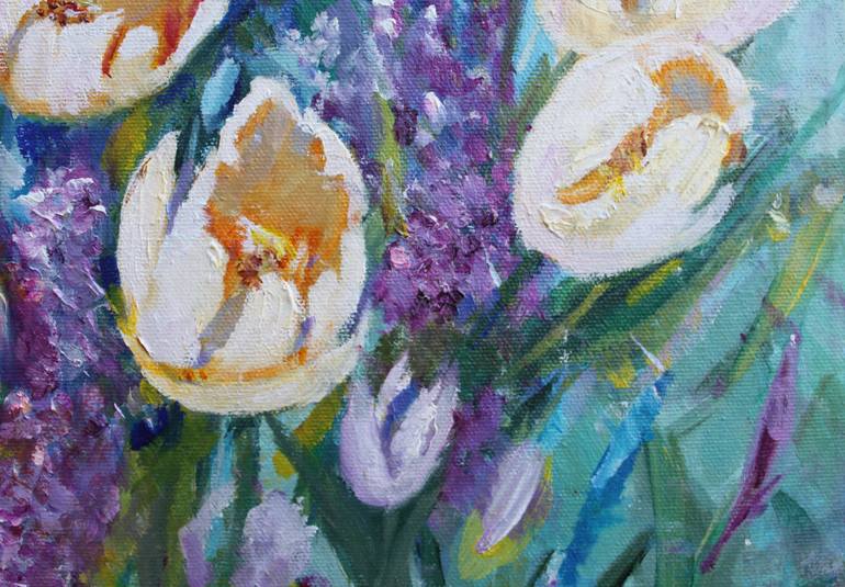 Original Impressionism Floral Painting by Christiane Kingsley