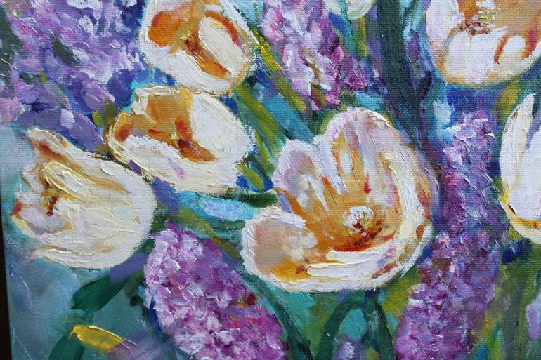 Original Impressionism Floral Painting by Christiane Kingsley