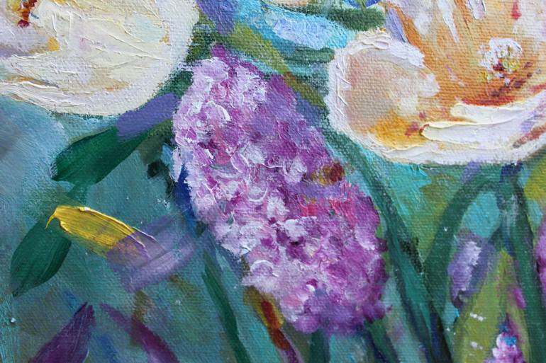 Original Impressionism Floral Painting by Christiane Kingsley