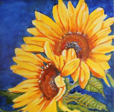 Original Fine Art Floral Paintings by Christiane Kingsley