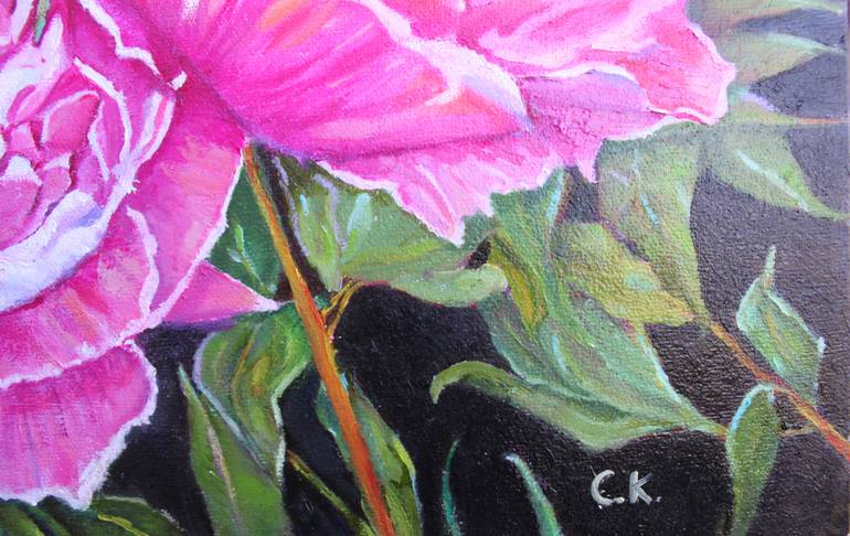 Original Impressionism Floral Painting by Christiane Kingsley