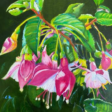 Original Fine Art Floral Paintings by Christiane Kingsley