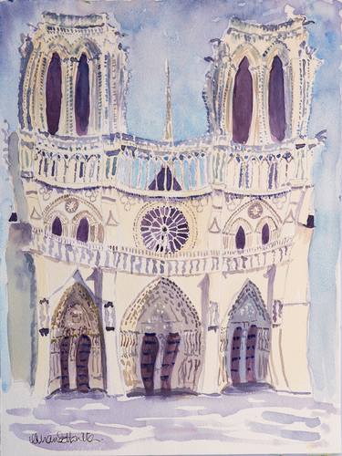 Original Architecture Paintings by Amanda Hamilton