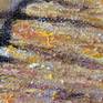 Oilpaint  realized wih palette knife for a 3D effect. Inspired by old wood.