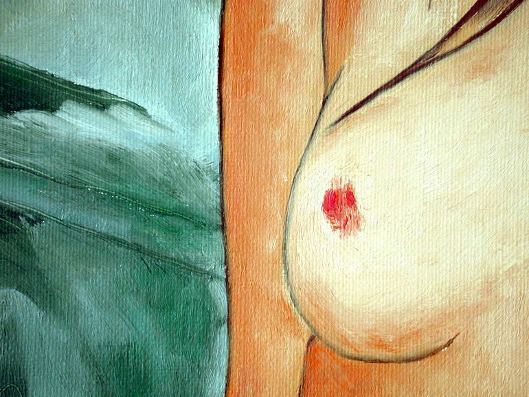 Original Figurative Nude Painting by Claude Guillemet