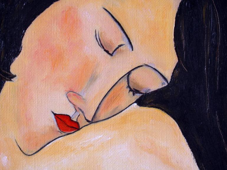 Original Figurative Nude Painting by Claude Guillemet