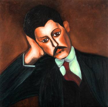 PORTRAIT OF JEAN ALEXANDRE  after Modigliani thumb