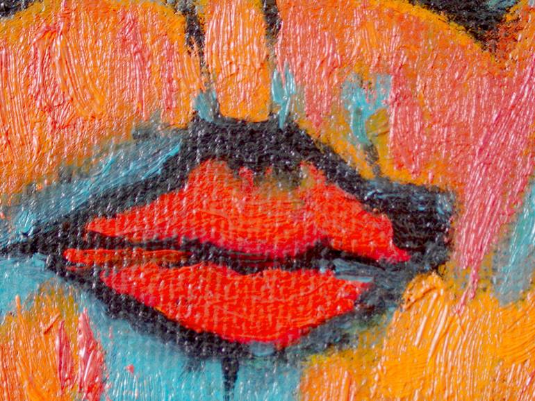 Original Cubism People Painting by Claude Guillemet