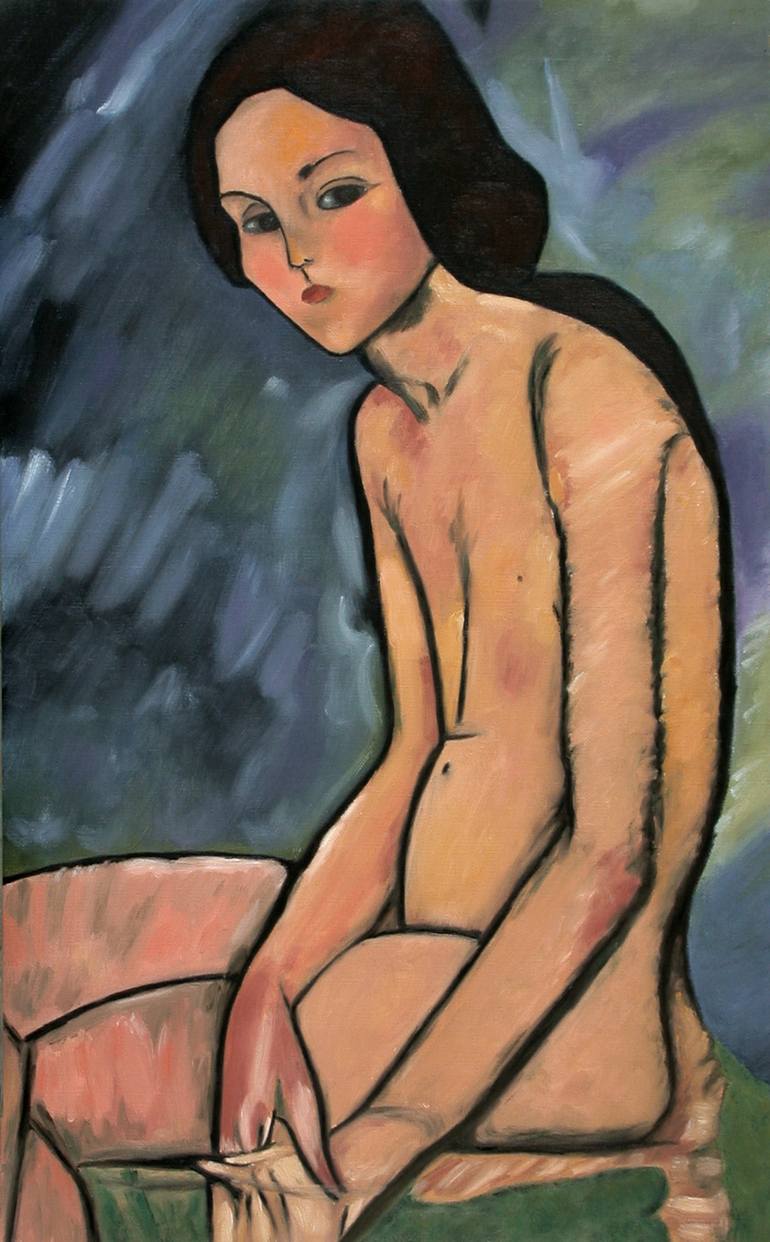 YOUNG NUDE SEATED
