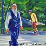 Central Park Rabbi by Lisa J Andrews