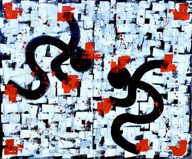 Original Abstract Painting by walter colombo