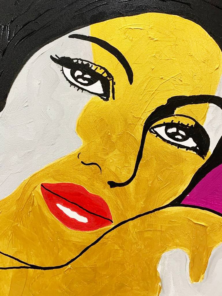 Original Pop Art Women Painting by Le Closier