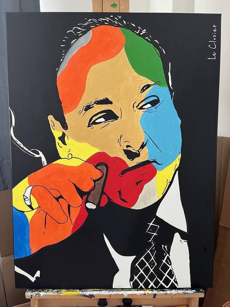 Original Pop Art People Painting by Le Closier