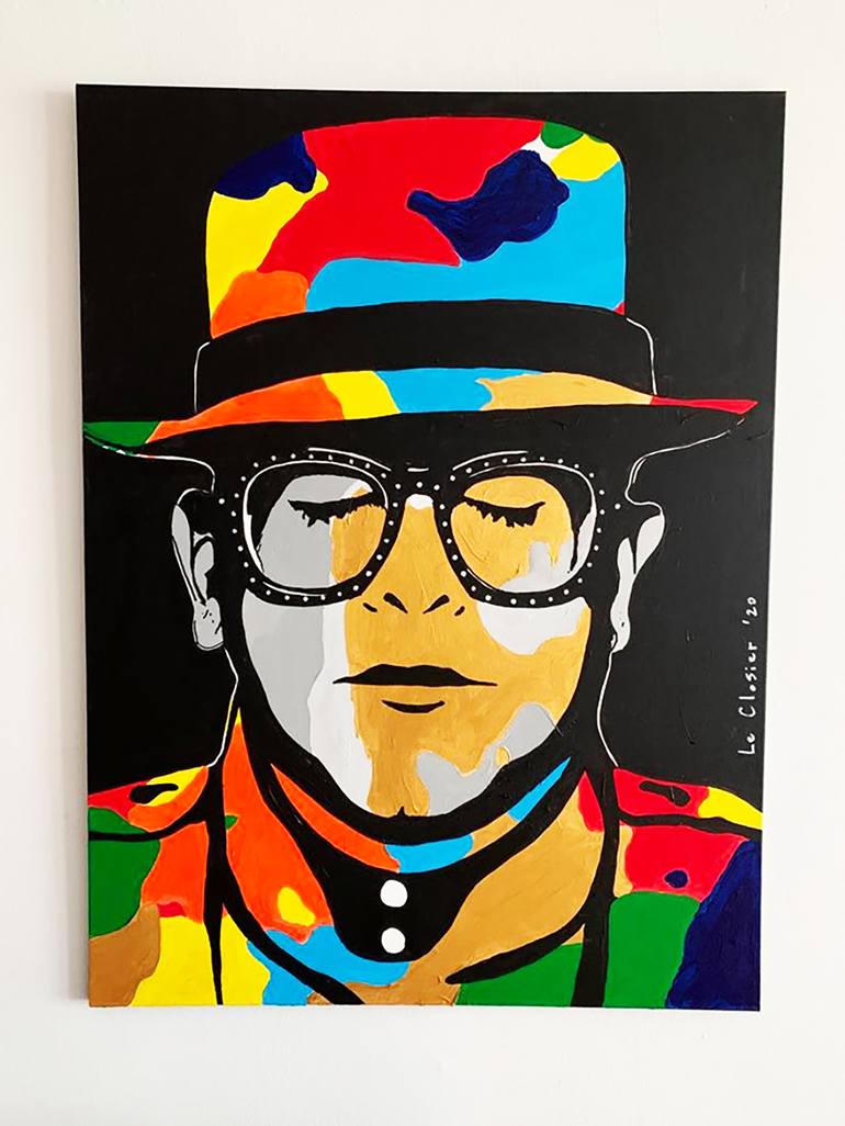 Original Pop Art Pop Culture/Celebrity Painting by Le Closier