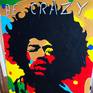 JIMI HENDRIX (BE CRAZY)
Acrylic and spray paint on canvas 22"x28".
Ready to hang.