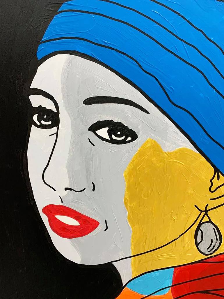 Original Pop Art Portrait Painting by Le Closier