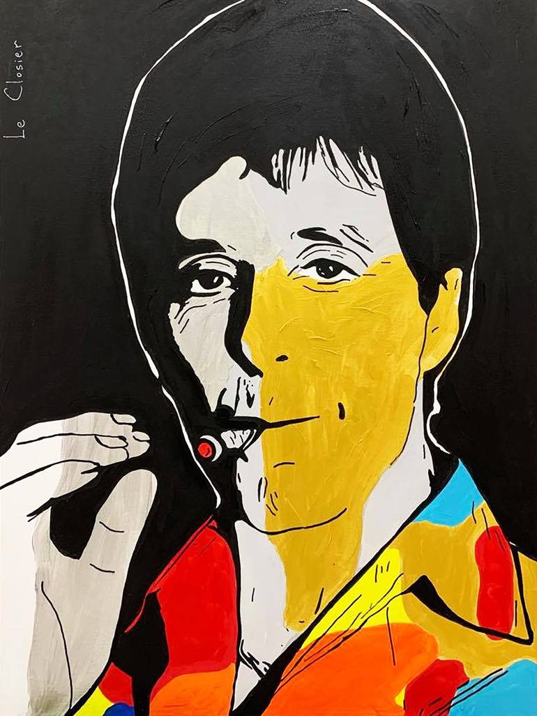 SCARFACE Painting by Le Closier | Saatchi Art