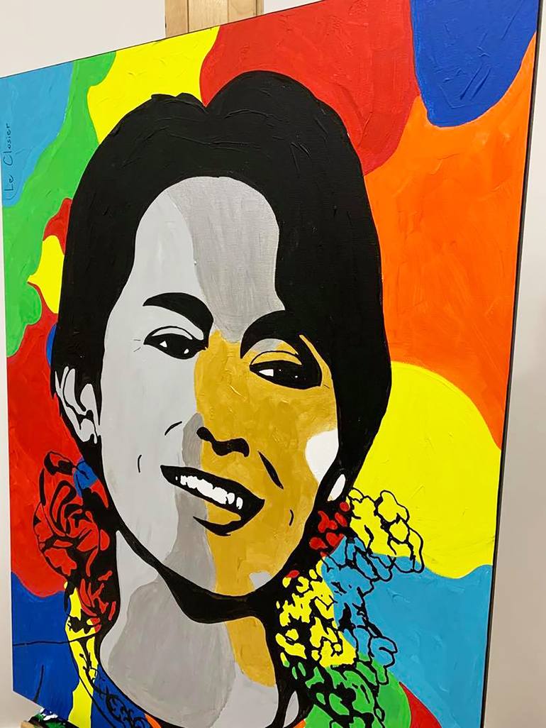 Original Pop Art Portrait Painting by Le Closier