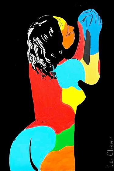 Original Pop Art Nude Paintings by Le Closier