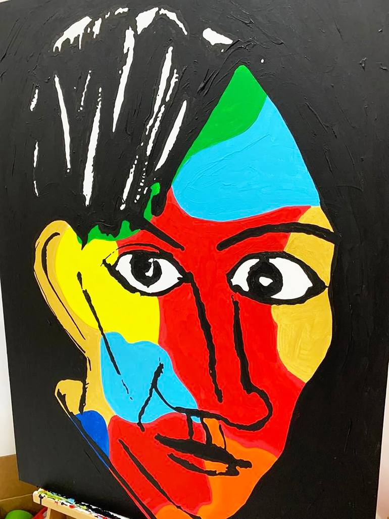 Original Pop Art Portrait Painting by Le Closier