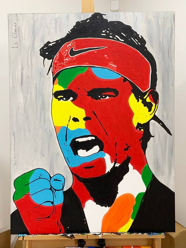 Original Pop Art Sports Painting by Le Closier