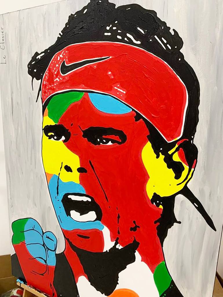 Original Pop Art Sports Painting by Le Closier