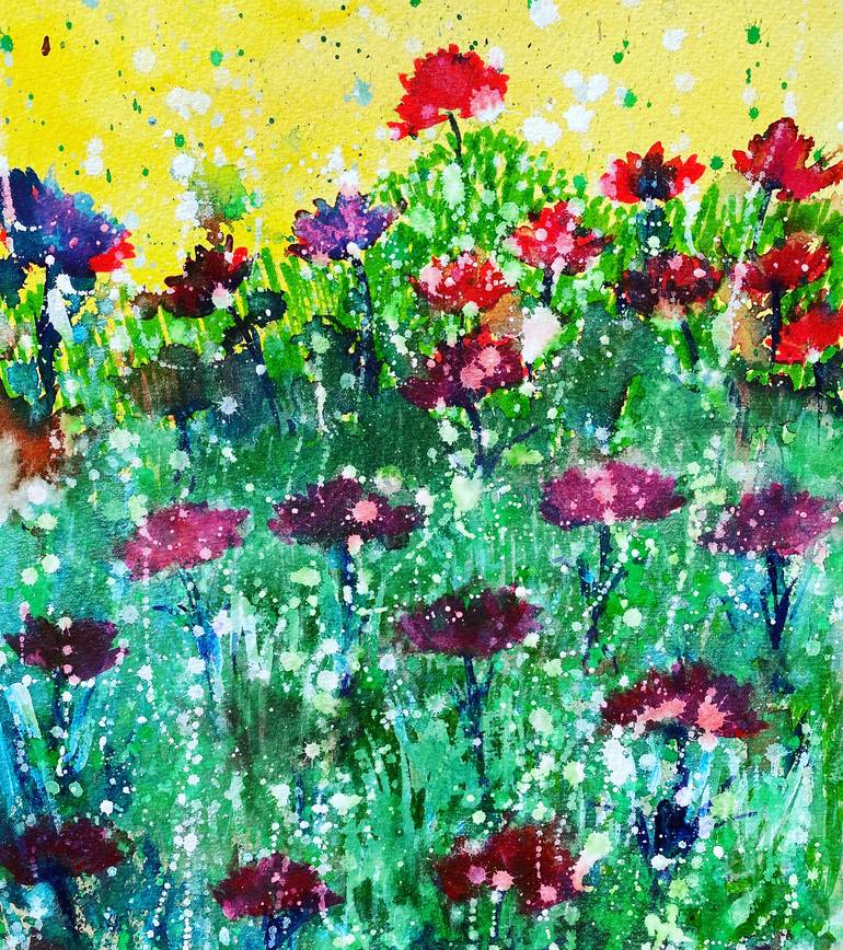Letting go Painting by JENNIFER RYE | Saatchi Art