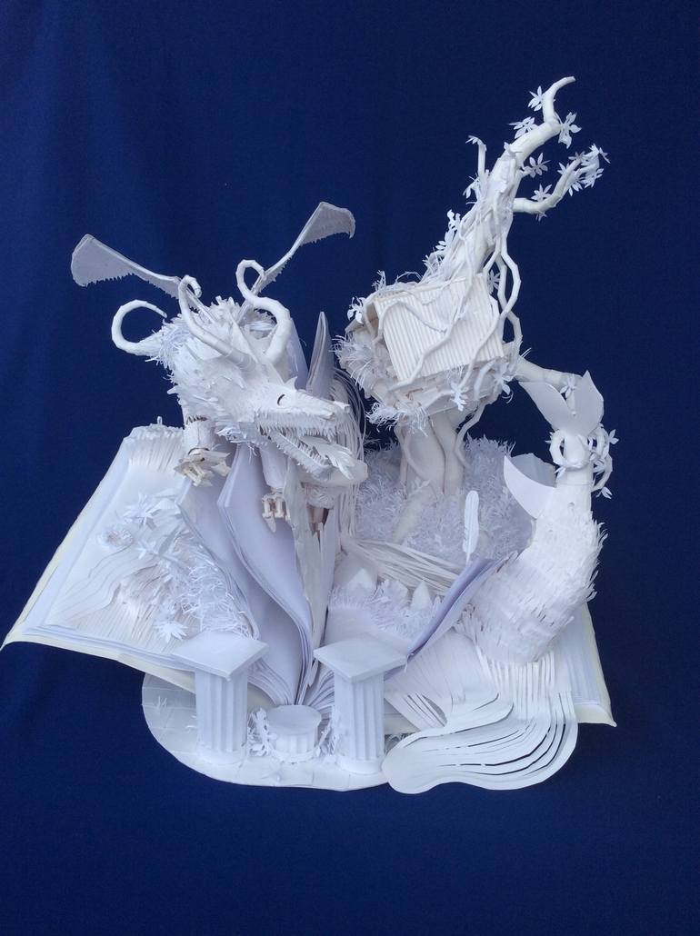 Story Book - Paper Sculpture - Print
