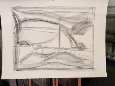 Original Abstract Drawing by Gene Horne