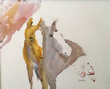 Original Abstract Expressionism Horse Paintings by Robert Templin