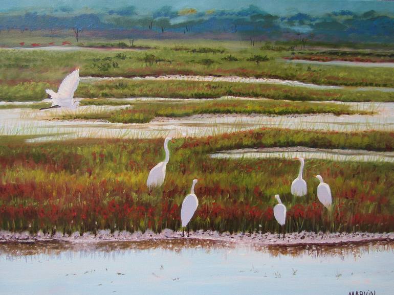 Original Realism Landscape Painting by Janette Marvin