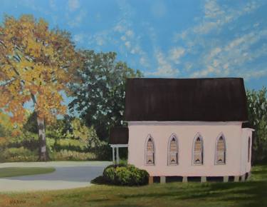 Plein Air Old Sharon Methodist Church Kindards South Carolina thumb