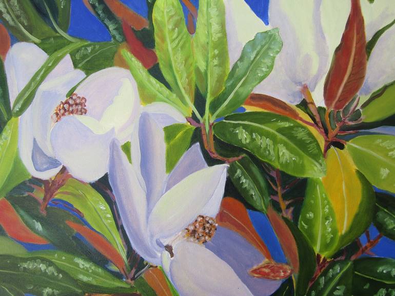 Original Contemporary Floral Painting by Janette Marvin