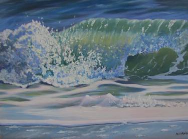 Original Fine Art Beach Paintings by Janette Marvin